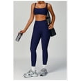 thumbnail image 6 of PISONIC Women's Yoga Outfits 2 Piece High Waisted Leggings with Sports Bra Gym Clothes Sets, 6 of 6