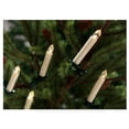 thumbnail image 3 of Melrose 12 Battery Operated White LED Candle Clip-On Christmas Lights - Green Wire, 3 of 3