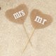 thumbnail image 4 of 2 pares de adornos para tartas de Sr. y Sra. con forma de corazón, para cupcakes, decoración de tartas y postres, para fiestas de bodas., 4 of 5