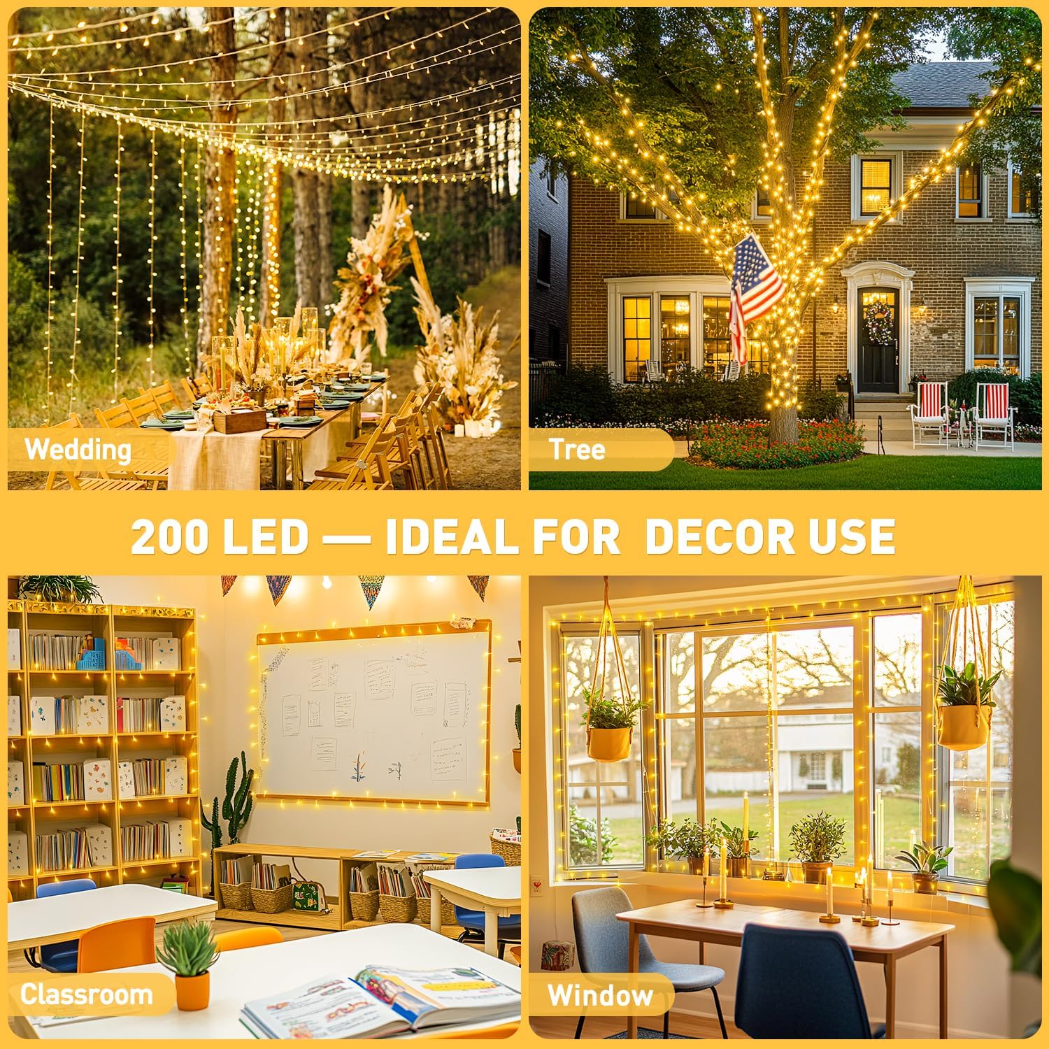 JMEXSUSS 66-Foot 200-LED Connectable Christmas String Lights photo 8