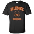 thumbnail image 2 of Baltimore Classic Baseball Arch Basic Cotton T-Shirt - 2X-Large - Black, 2 of 6