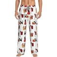thumbnail image 2 of Lsque Cute Cat And Christmas Gift Print Men's Pajama Pants, Lounge Pant - Comfortable Home Wear,Elastic Waistband, Stylish Design-X-Large, 2 of 9