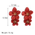 thumbnail image 4 of Pendientes morados, pendientes de flores dulces, temperamento creativo japonés y coreano, pintura en aerosol de moda f, 4 of 4