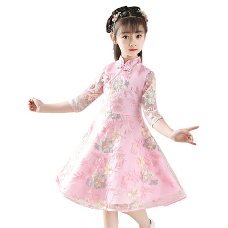 

Sngxgn Toddler Girl Floral Skater Multipack Dresses 2/3 Pack Spring Polka Dots Short Sleeve Priness A-line DressGirls Easter Dress Pink 12-13 Years