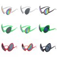 thumbnail image 1 of Gafas de sol divertidas y exageradas con marco multicolor y forma de bola para fiesta, con forma de extraterrestre, para tallar arena, 1 of 5