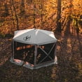 thumbnail image 2 of Open Box Gazelle Pop Up 8 Person Camping Gazebo Day Tent w/ Mesh Windows, 2 of 7