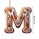 thumbnail image 2 of Adorno colgante del árbol de Navidad con 26 letras, 8CM M, Característica: Adorno colgante del árbol de Navidad con 26 letras, Adornos de Navidad personalizados DIY, Decoración de Navidad, Decoración, 2 of 5