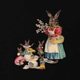 thumbnail image 2 of CafePress - Vintage Easter Bunny With Spring Flowers Maternity - Maternity Dark T-Shirt, 2 of 3