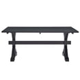thumbnail image 4 of 71 Inch Dining Table, Black, Wood, Kitchen Cafe Bistro Hospitality Restaurant, Modern Contemporary HB35847, 4 of 11
