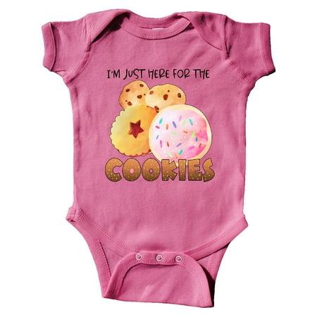 

Inktastic I m Just Here for the Cookies Gift Baby Boy or Baby Girl Bodysuit