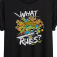 thumbnail image 3 of Teenage Mutant Ninja Turtles - What Rules - Juniors Ideal Flowy Muscle T-Shirt, 3 of 5