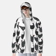 thumbnail image 3 of Fotbe Retro Rooster Men's Women's UPF 50+ Sun Protection Jacket Hooded Cooling Shirt with Pockets Hiking Outdoor Performance-XX-Large, 3 of 8