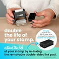 thumbnail image 2 of ExcelMark Copy Rubber Stamps, Automatically Self Inking Stamps for Rapid, Repetitive Stamping, Red Ink, 2 of 4
