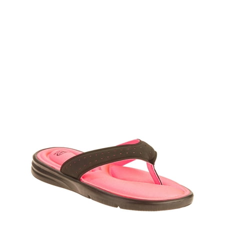 Athletic Works Girls' Comfort Beach Thong Sandal (Best Athletic Sandals For Walking)