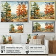 thumbnail image 4 of Designart "Pine Tree Autumn II" Tree Pine Floater Framed Wall Art Living Room, 4 of 7