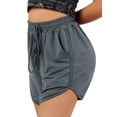 thumbnail image 3 of Sylvamorning Women Letter Print Sport Irregular Hem Drawstring Short Pants, 3 of 6