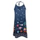 thumbnail image 5 of Vestido sin mangas con estampado de cuello colgante de metal a la moda informal de verano para mujer Pompotops  ghjkhdj1791, 5 of 5