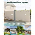 thumbnail image 7 of Huisuilinss Double Side Awning,Retractable Side Awning,Rainproof And UV-Proof Folding Privacy Screen Privacy Fence With 280g Polyester Fabric,Outdoor Privacy Awning For Deck Patio Pools,71"x236", 7 of 7