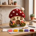 thumbnail image 6 of Fabric Poke Art Kit No Sew, Whimsical Village Cottage Punch Needle Craft for Adults, 6 of 8