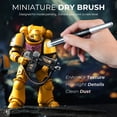 thumbnail image 2 of Juego de pinceles para pintar Nicpro Miniature Dry Brush, 21 piezas con recipiente, 2 of 8
