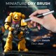 thumbnail image 2 of Juego de pinceles para pintar Nicpro Miniature Dry Brush, 21 piezas con recipiente, 2 of 8