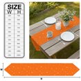 thumbnail image 3 of Orange Halloween Table Runner Linen Burlap Table Runner 70 Inches Long Starry Night Moon Shiny Dresser Scarves for Kitchen Island Coffee Dining Room Party Wedding Banquet Holiday Decoration 13"x70", 3 of 8