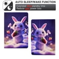 thumbnail image 4 of SaniMore for HD 10 & HD 10 Plus Tablet (11th Generation, 2021 Release) Case, PU Leather Wallet Flip Case Auto Wake/Sleep Card Slots Multiple Viewing Angles Full Wrap Protective Fashion Case, Rabbit, 4 of 7