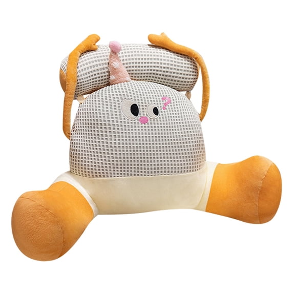 Liyamei Cute Eye Lumbar Pillow Soft Back Cushion For Bed Sofa Dorm & Car Reading Pillow For Kids & Adults