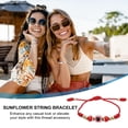 thumbnail image 5 of Uxcell Evil Eye Bracelets, Handmade Adjustable String Protection Good Luck Cord Braided Bracelet for Women Men, Red, 5 of 5
