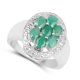 thumbnail image 2 of 0.98 Carat Genuine Emerald .925 Sterling Silver Ring QJ Model, 2 of 3