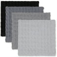 thumbnail image 2 of (3 pack) Mainstays 4 Pieces, Waffle Dishcloths, Gray, 2 of 9