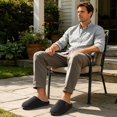 thumbnail image 3 of Pantuflas ULTRAIDEAS de punto gris oscuro Talla 28-29 cm, 3 of 8