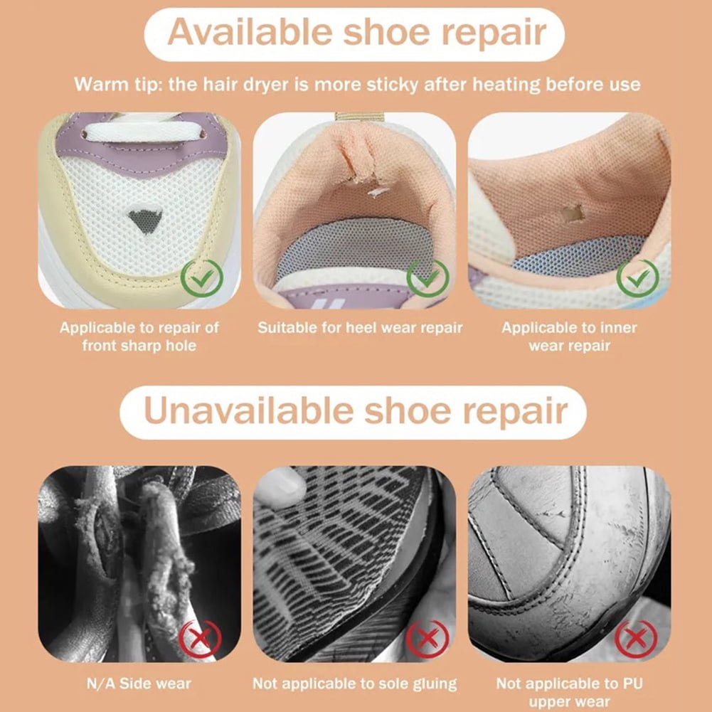 26 Pièces Réparation De Talon De Chaussure Patch, Patch De Prévention