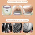 thumbnail image 4 of 6 Pcs Écussons pour Chaussures, Réparation de Talon de Chaussure, Écusson de Chaussure en Cuir PU Autocollant pour Trous, Autocollant de Réparation pour Tige de Espadrilles pour Réparer les Trous, 4 of 7