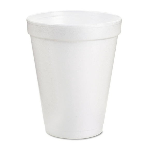 Foam Cups 6oz White - 1000 Pack Disposable Cups for Coffee, Tea, Beverages - Insulated Polystyrene Cups for Hot & Cold Drinks - CFC-Free