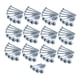 thumbnail image 1 of 100 piezas tornillos autorroscantes tornillos de dientes gruesos 1,26 pulgadas de longitud tornillos autoperforantes tornillos de orificio oblicuo, 1 of 9