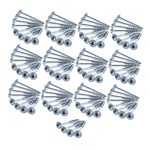 100 piezas tornillos autorroscantes tornillos de dientes gruesos 1,26 pulgadas de longitud tornillos autoperforantes tornillos de orificio oblicuo
