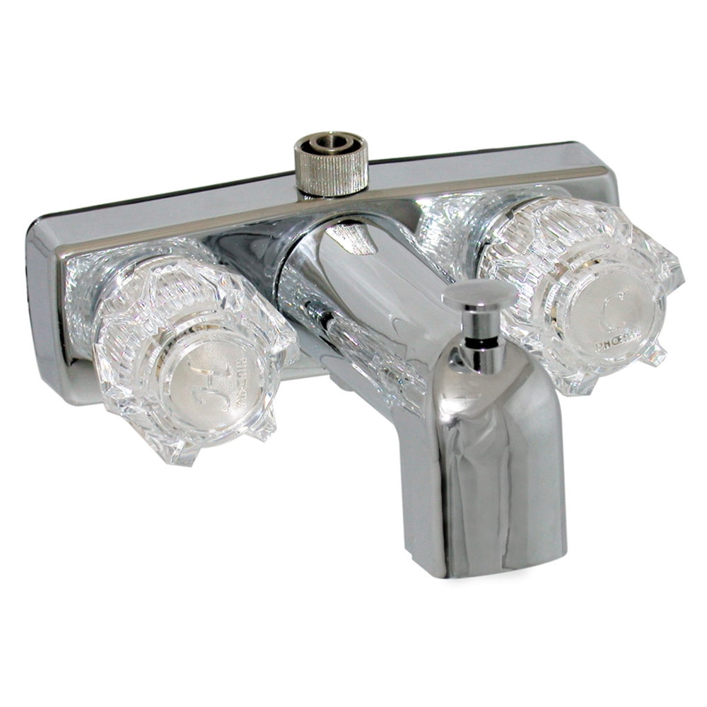 Phoenix Faucets by Valterra PF213333 TwoHandle 4" Tub/Shower Diverter Faucet with Riser Nut and