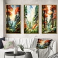 thumbnail image 1 of Designart "Tree Redwood Shimmering Heights II" Landscape & Nature Framed Wall Art Set Of 3 - Green Tree Redwood Frame Gallery Set For Office Decor, 1 of 6