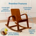 thumbnail image 5 of ECR4Kids Bentwood Reading Rocking Chair with Armrests, Montessori Furniture, Dark Walnut, 5 of 9