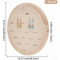 thumbnail image 2 of Wooden Round Ring Earrings Trays 92 Slot Flat Jewellery Display Holder Ear Stud Storage Pendant Storage Box Velvet Insert Jewellery Organiser for Women Shop 10.31 x 0.69inch DIY, 2 of 7