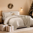 thumbnail image 2 of Queen Comforter Set - 7 Pieces Beige Bed in a Bag Queen Bedding Sets with Comforters, All Seasons Comforter Bed Set with Sheets, Pillowcases & Shams, 2 of 4