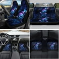 thumbnail image 2 of Yuyamidu Butterfly Car Seat Cover Set Rose Car Floor Mats Steering Wheel Cover Galaxy Seatbelt Cover Coasters Handbrake Cover Set 15 Pieces Auto Interior Accessories, 2 of 6