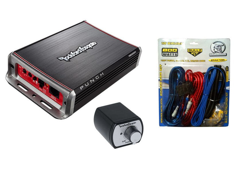 Rockford Fosgate PBR300X1 300W Mono Power Amplifier + Remote + 10 Gauge