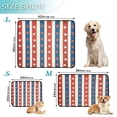 thumbnail image 2 of Washable Pet Pee Pads with Super Absorbent Reusable Training Pads for Dogs & Cats Red and Blue Striped Pattern, 2 of 6
