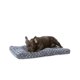 thumbnail image 1 of cama para perros y gatos, lavable a máquina, pequeña (74 x 53 x 8 cm), color gris remolino, 1 of 5