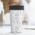 thumbnail image 6 of Fotbe Watercolor Wildflower Printed Insulated Travel Coffee Mug Spill Proof Leak Proof Stainless Steel Coffee Tumbler Reusable Coffee Cups with Lids Thermos, 6 of 8