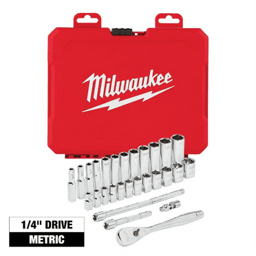 Milwaukee 48-22-9504 SAE 28PC 1/4" Drive Ratchet & Socket Set