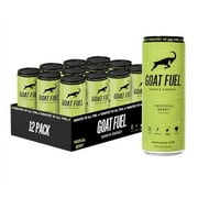 GOAT Fuel Preworkout Sports Energy Drink | Sugar-Free Pre Workout Healthy Energy Drink with Cordyceps Mushroom | Increase Mental and Physical Performance | with BCAAs and Electrolytes | 12 Pack |