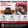 thumbnail image 2 of X-BULL Trailer Electric Winch 13000LBS 12V Synthetic Rope Wireless Remote Tow Truck Jeep Off-Road, 2 of 19
